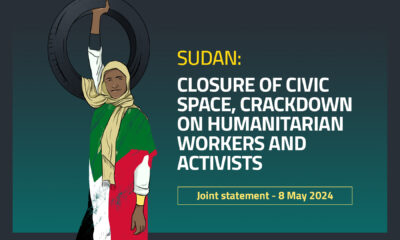 Sudan: closure of civic space, crackdown on humanitarian workers and activists