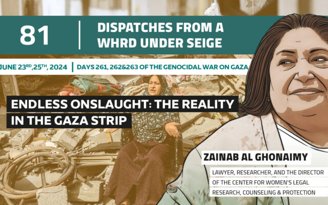 Dispatches From a WHRD Under Seige: Endless onslaught: The reality in Gaza strip